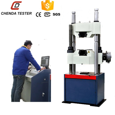 Bolt Tensile Strength Testing Machine 1000kn Universal Servo Hydraulic Testing Machine Price With Worm Gears